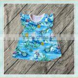 2017 Wholesale Halloween Baby Girls Dress Fiutter Sleeves With Picture Cartoon Mouse Toddler Boutique Children Clothing thumbnail-6