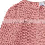 Hot Sale 2017 Custom New Style Kids Sweater Pink Children Knitted Cotton Cardigan Cashmere Sweater for Baby thumbnail-3