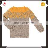 100% Wool Pullover Sweater o Neck Knitting Machine Sweater thumbnail-1