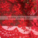 2016 Fashion Lace Fabric 1yard/ 7 Color Optional French Tulle Embroidered Flower Transparent Net For Wedd thumbnail-2