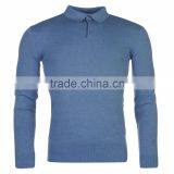 Long Sleeve Knit Polo Shirt Mens thumbnail-1
