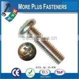 Made In Taiwan Steel Pan or Fillister Head Machine Screw Black Oxide Finish Meets DIN 7985 Phillips Drive thumbnail-5