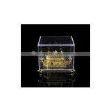 India 24K Gold Plated Crystal Golden Temple Model Sikh Religious Souvenir Gift thumbnail-5