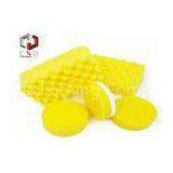 Yellow Wave Shaped Car Washing Sponge , Car Cleaning Sponge thumbnail-1