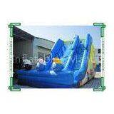 Smurf Theme Inflatable Slide Fire-resistantFor Pool , 8m x 5m x 6m