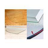 Tempered Glass Hearth Plate Transparent Impact Resistance 8mm