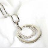 Fashion Jewelry Pavee Circle Necklace thumbnail-2