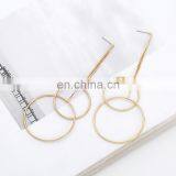 Fashion Metal Earring Long Drop Earring With Circle thumbnail-5