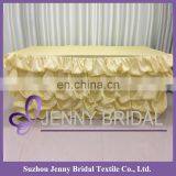 TC001#63 table skirting for wedding polyester taffeta dress table