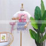 Baby Girls Summer Clothing Sets Unicorn Blouses + Denim Tassel Skirts 2pcs Toddlers Kids Cute Outfits Cotton Suits