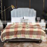 Manufacturers Wholesale Two Sided Design Thick Plain Imitate Lamb Wool Micro Coral Fleece Outdoor Adult Throw Blanket for Winter thumbnail-3