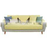 Wholesale Custom 100% Cotton Simple Style Fabrics Striped Non-slip Soft Sofa Cover thumbnail-2