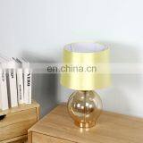 Elegant Modern Design Hotel Restaurant Coffee House Custom Round Glass Table Lamp With Lampshade thumbnail-3