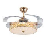 Modern Golden Crystal Ceiling Fan Light Chandelier Fan Lighting thumbnail-1