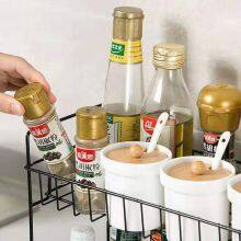 2 Tier Iron Kitchen Storage Rack, Condiment Rack for Kitchen Supplies Storage thumbnail-2