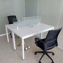 2 Person Face to Face Steel Frame and Wooden Top Office Desk 1200x1200 1400x1400mm thumbnail-2
