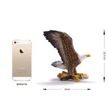 Custom Bald Eagle Figurine Home Office Decoration Eagle Animal Model Toy Soft Vinyl Wildlife Animal Action Figure Feng Shui thumbnail-5