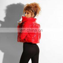 Оптовая продажа женских блошистых курток S-4XL H88 под заказ, женская отражательная одежда, женская пуховая блошистая куртка с воротником-стойкой, стройная куртка thumbnail-1