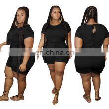 Plus Size 5xl Women's Summer Belly Covering Body Fat Women Casual Suit Plus Size Women Clothing thumbnail-1