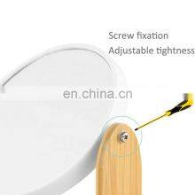 Household Bathroom Bamboo 2 Sided Makeup Mirror Cosmetic Standing Mirror thumbnail-3