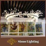 Unique Crystal Custom Museum Ring White Chandelier thumbnail-1