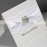 Luxury Lace Handmade Wedding Invitation Card Designs thumbnail-1