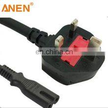 UK BS DJ024 Plug to IEC 60320 C13 UK Standard Power Cable Saudi SASO Power Plug thumbnail-3