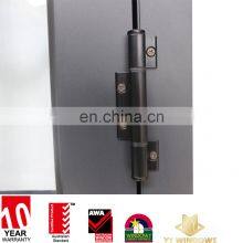 America Standard Soundproof and Waterproof Double Gazed Aluminum Casement Door With Grill Design Exterior Door Modern thumbnail-3