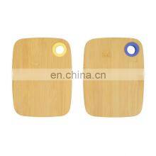 Small Organic Bamboo Wood Cutting Board Set Fruit Cutting With Hole thumbnail-1