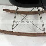 Replica Designer Fiberlgass Material Stainless Steel Frame ARA Armchair/rocking Chair With Wooden Base thumbnail-5
