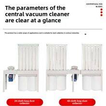 Central Bag Woodworking Dust Collector Industrial Centrifugal Dust Collector Large Suction Fan 24 Bag Vacuum Cleaner thumbnail-5