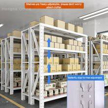 Heavy Duty Boltless Metal Shelving HN-LW328 for Logistics Warehouse, 2000kg Total Load Capacity, Longspan Racking System Manufacturer, OEM/ODM thumbnail-4