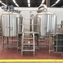 1000L 2Vessles Brewhouse+Hot Water Tank Craft Beer Equipment With Fermentation thumbnail-1