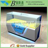 Clear Shop Counter Design Images, Wooden Shop Counter for Mobile Shop Decoration