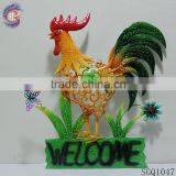 Metal Fox Wall Hanging Decoration With Welcome Sign for Home Decor thumbnail-3