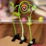 2015 Fashion Green Head Plants Grass Bean Sprout Flower Hairpin thumbnail-1