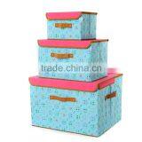 Non-woven Folding Kids Toy Storage Cabinet Clothes Storage Cabinet thumbnail-2