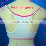 White Sport Bra, Front Closure thumbnail-3