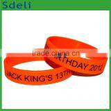the Best Birthday Gifts Memorial Silicone Wristband Customized Silicone Bracelet thumbnail-1