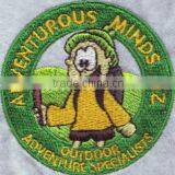 Wholesale Round Shape Cartoon Embroidery Badge,custom Embroidery Patch for Garment thumbnail-1