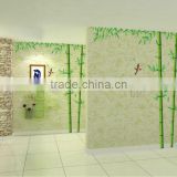 "Bamboo&Chinese Poem" PVC Wall Stickers, Removable Wall Stickers 1/3