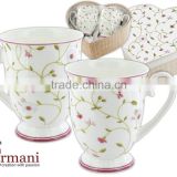 CARMANI the gift set of two mugs THE HEART design