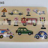 Hot Sale Educational Wooden Toys Traffic Sound Puzzle thumbnail-1