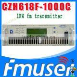 Canton Make Guangzhou China Fmuser-1000C 1000W Compact FM Broadcast Transmitter 87MHz-108MHz Radio Broadcast Equipment