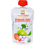 Happy Baby Organic Baby Food - Stage 2 - Broccoli Peas and Pears - Case of 16 - 3.5 oz