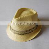 High quality monofilament grass hat beach hat with band lines