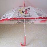 Adult Beauty Pattern Lace Side Printing Full Body Umbrella for Sale