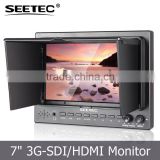 7 inch portable small tft lcd display hdmi input and output hd-sdi cctv test monitor