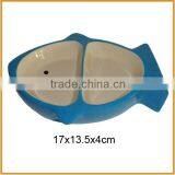 Fish Shape Ceramic Pet Bowl Feeders for Sale