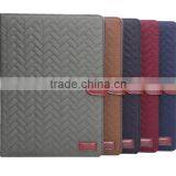Fashion Luxury Grid Soft Leather Case For IPad Air 2